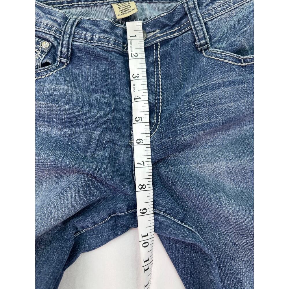 Earl Jean Embellished Moderate Bootcut Jeans Medium Wash Size 8 Average - Picture 11 of 13